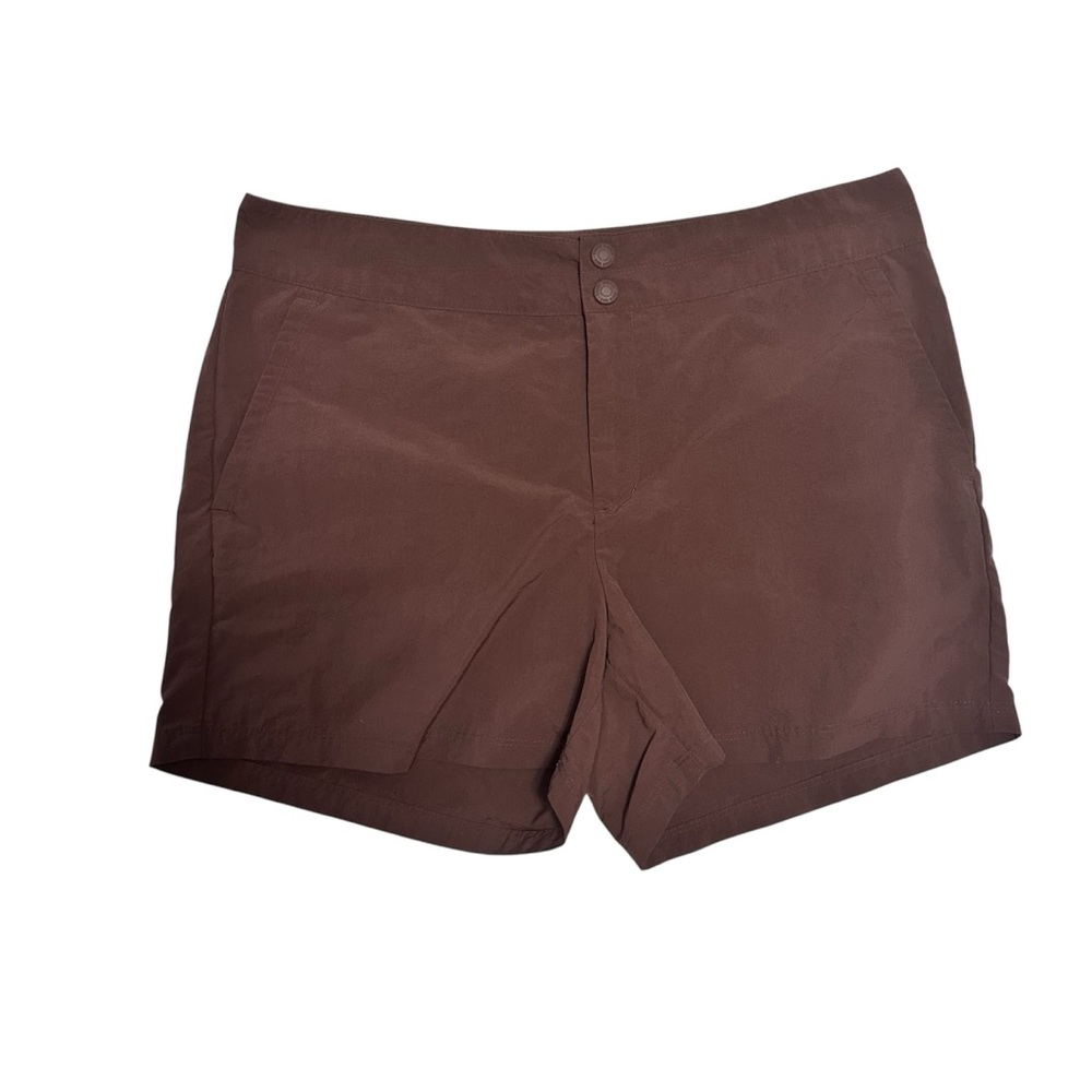 Eddie Bauer Women's Chocolate Brown Nylon Shorts